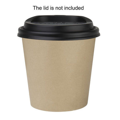 HT464 Fiesta Recyclebare Hot Cups Enkelwandig Kraft 6oz (1000 stuks)
