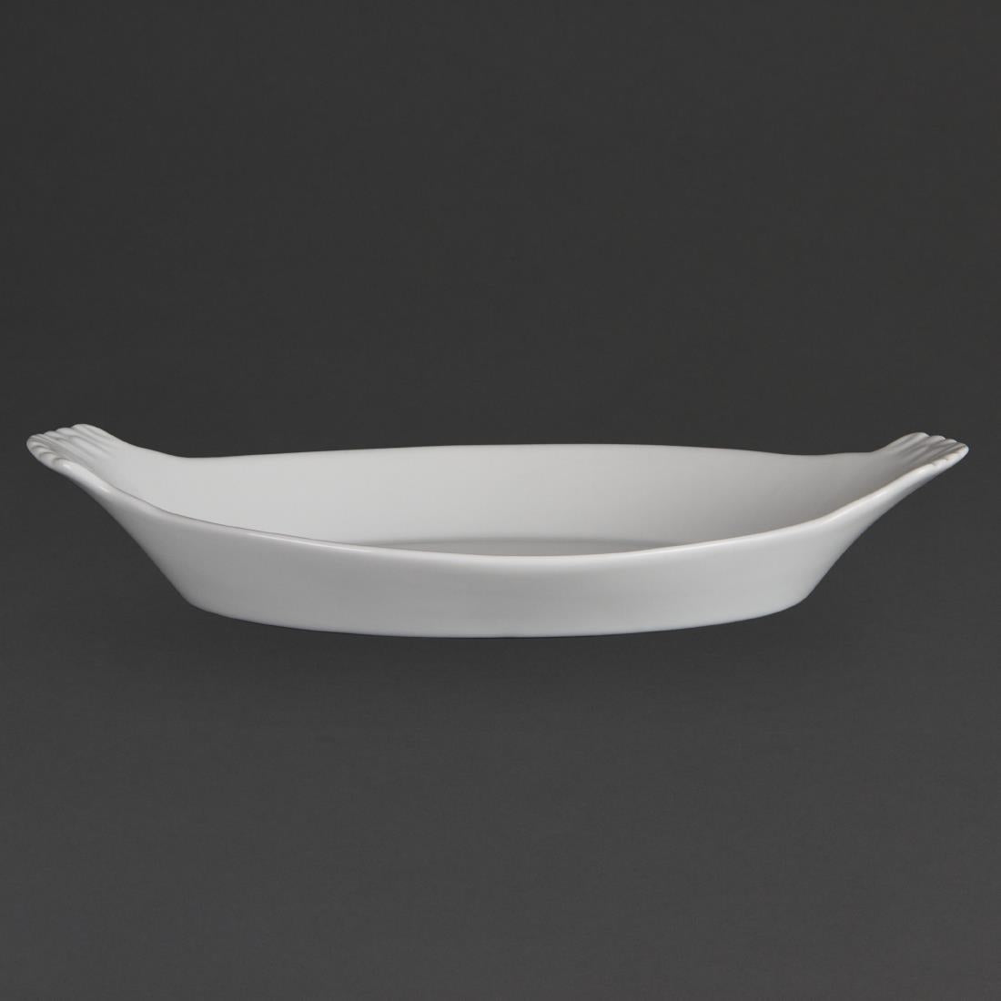 W423 Olympia Whiteware ovale gratineerschalen 32x17,7cm (6 stuks)