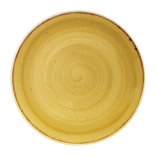 FF681 Churchill Stonecast Mustard Lotus Evolve Coupe Bord 32.4cm (6 stuks)