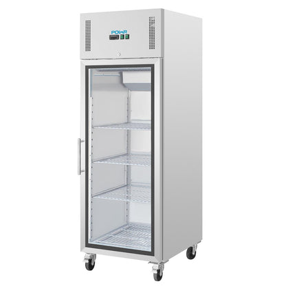 CW197 Polar G-serie Gastro 1-deurs koeling met glazen deur 600Ltr
