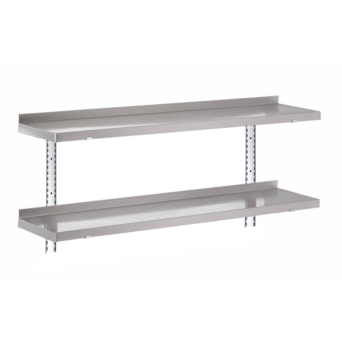 GN183 Gastro M RVS wandplank zonder steunen 100x40cm