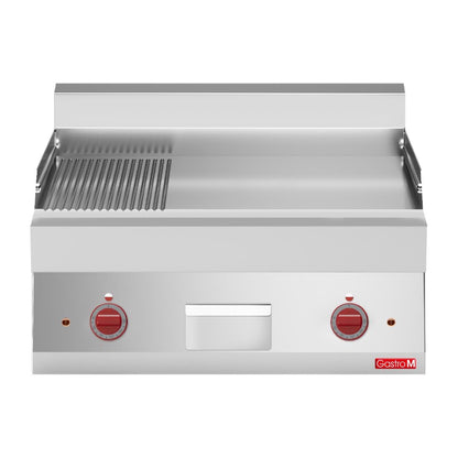 GN061 Gastro M 650 elektrische bakplaat 65/70 FTRE 2/3 glad 1/3 geribbeld