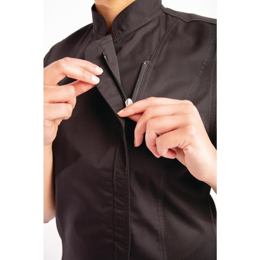 BB051-XXL Chef Works Springfield dames koksbuis zwart XXL