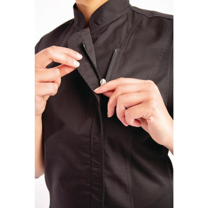 BB051-XXL Chef Works Springfield dames koksbuis zwart XXL
