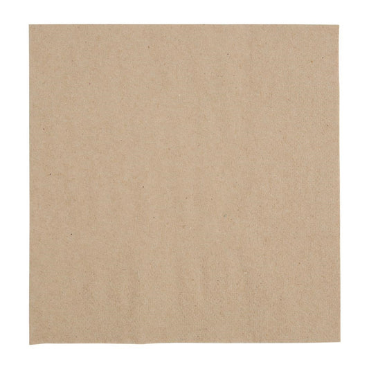 FE226 Fiesta Recyclable lunchservetten 1/4 vouw kraft 330mm (2000 stuks)