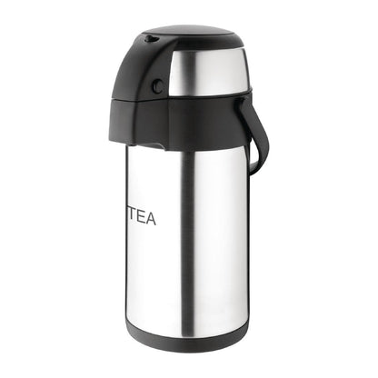 DP127 Olympia RVS pomp thermoskan Tea 3Ltr
