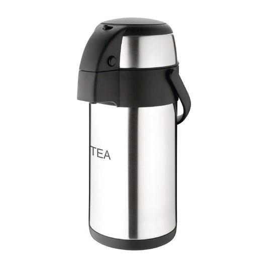 DP127 Olympia RVS pomp thermoskan Tea 3Ltr