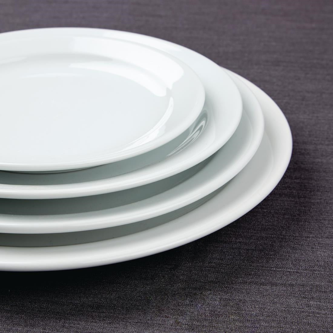 CF365 Olympia Athena Borden Met Smalle Rand 28,4cm (6 Stuks)
