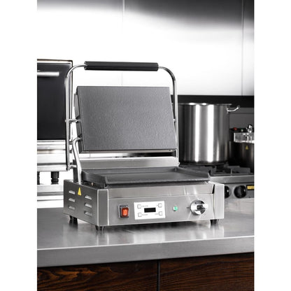 CU607 Buffalo Extra Grote Contactgrill Enkelvoudige Vlakke Plaat