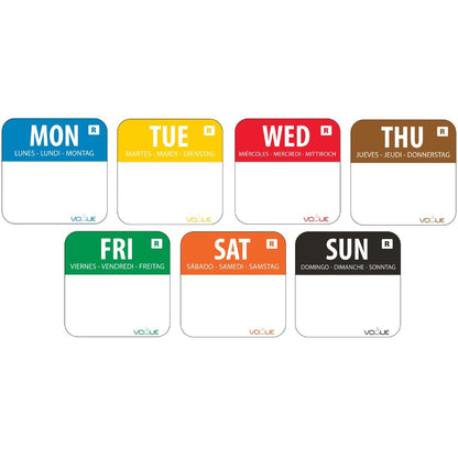S151 Vogue weekset verwijderbare dagstickers (7000 stuks)