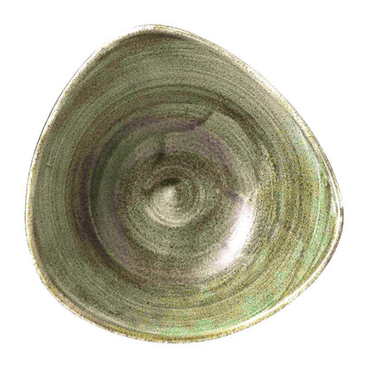 FD867 Churchill Stonecast Patina Burnished Green Lotus Kom 17.8cm (12 stuks)