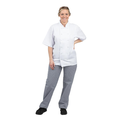 B311-XXL Whites Vegas koksbroek blauw-wit geruit XXL