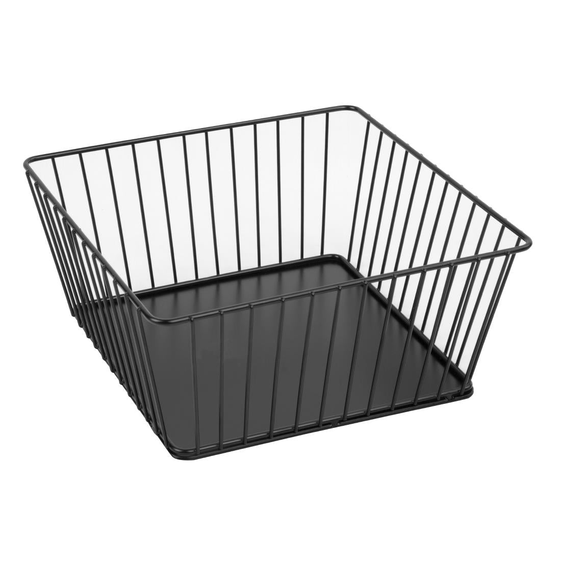 DP674 Olympia Wire Voedseldisplay Dienblad Vierkant Zwart - 230x230x100mm