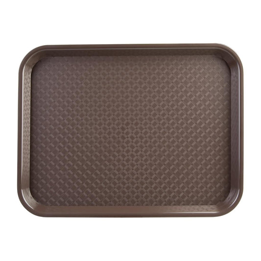 DP218 Olympia Kristallon polypropyleen dienblad bruin 34,5x26,5cm