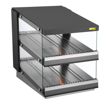 HW925 Buffalo Schuin Kanaal Voedselverwarmer 2 Planken