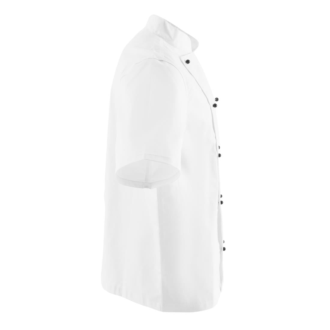 DL711-S Whites Chicago unisex koksbuis korte mouw wit S