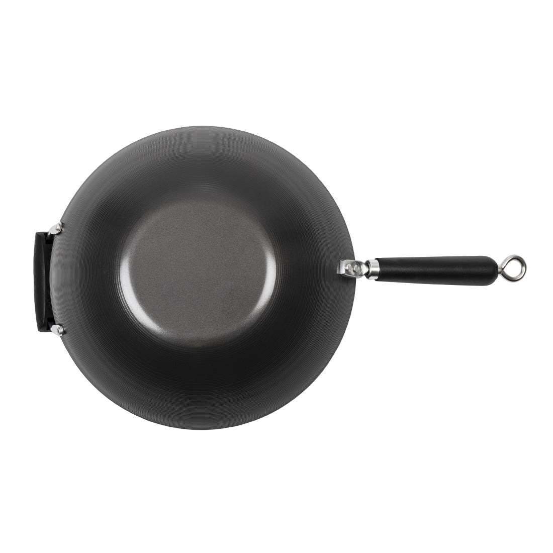K250 Anti-kleef inductie wok met platte bodem 35,5cm