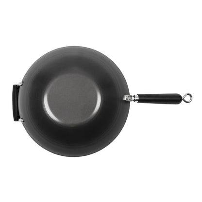 K250 Anti-kleef inductie wok met platte bodem 35,5cm