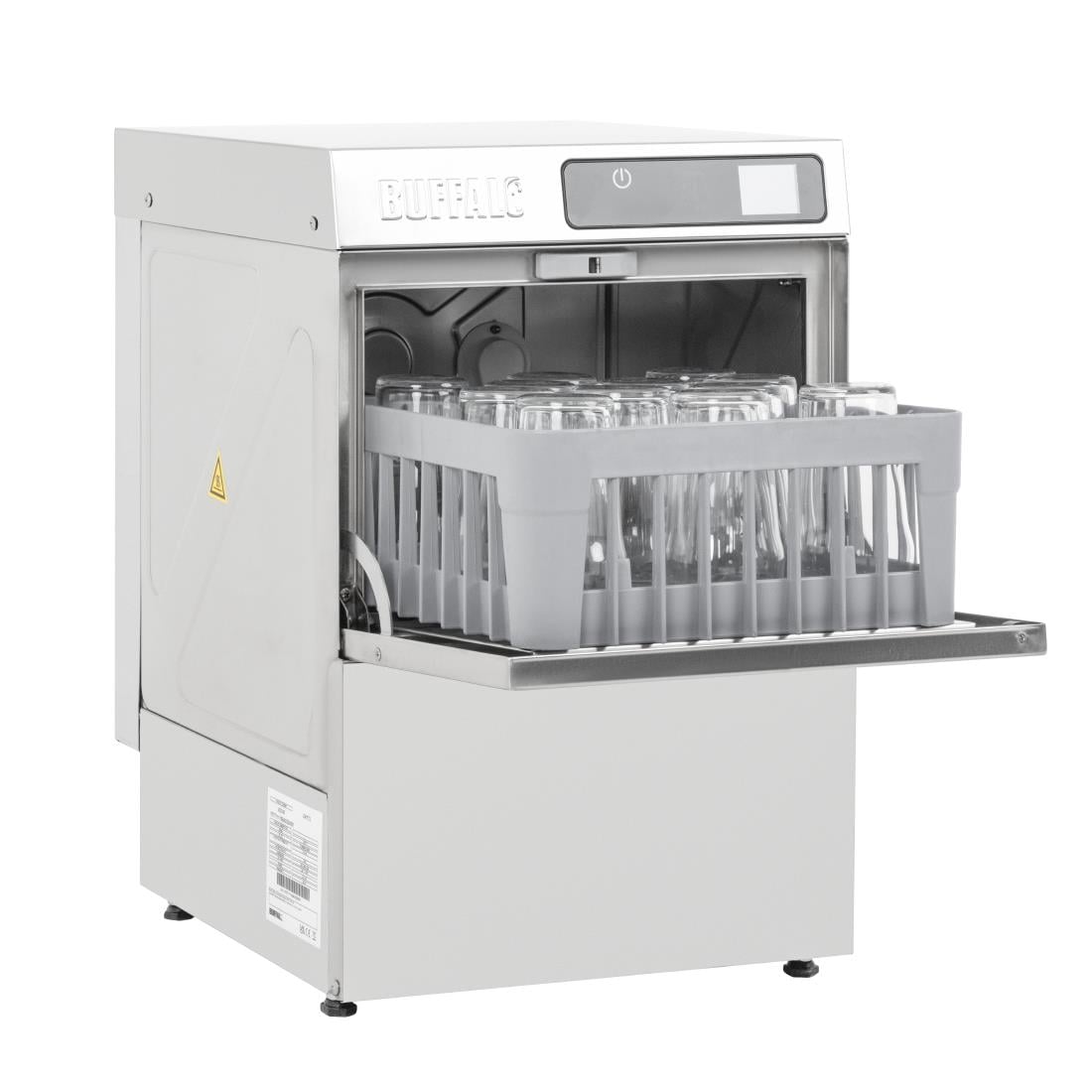 HC516 Buffalo Digitale Aanrecht Vaatwasser Glas 350mm Mand 3.3Kw