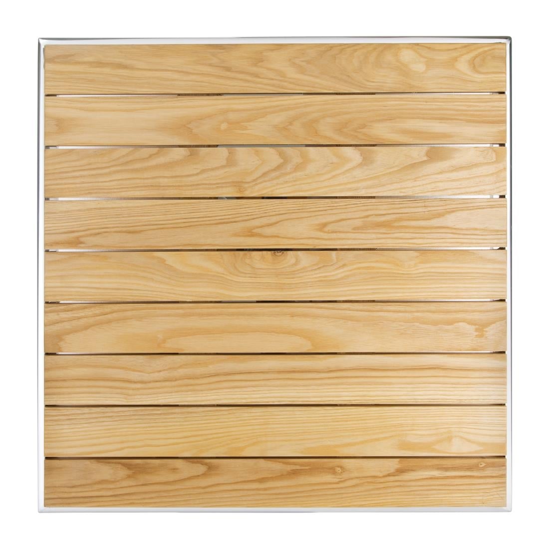 U430 Bolero vierkante terrastafel met essenhouten blad 60cm
