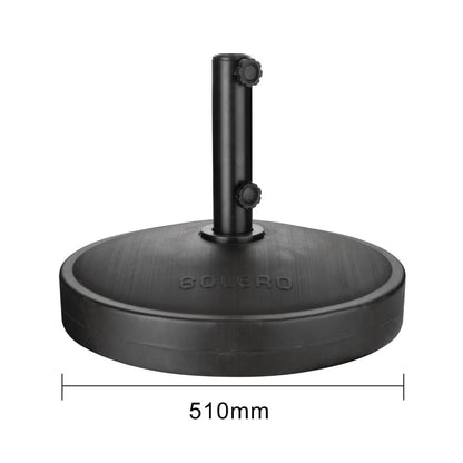 FS158 Bolero betonnen parasolvoet met 43/38mm adapter zwart