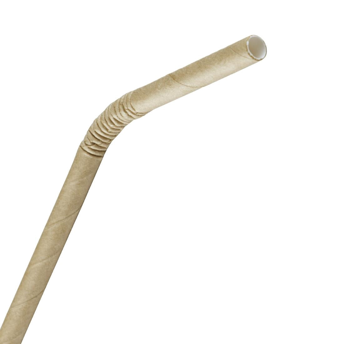 FB141 Fiesta Compostable composteerbare papieren buigrietjes kraft (250 stuks)