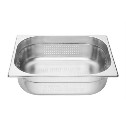 K845 Vogue geperforeerde RVS GN 1/2 bak 100mm