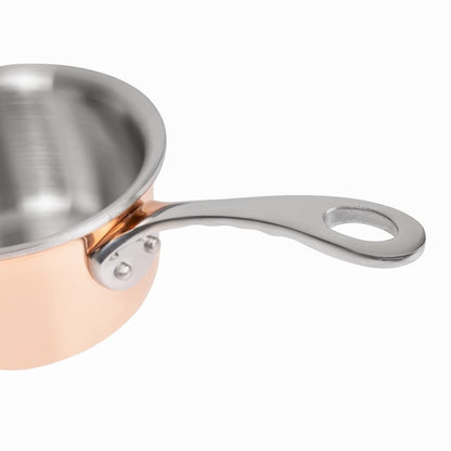 GG756 Vogue Triwall mini koperen steelpan 9(Ø)cm 330ml