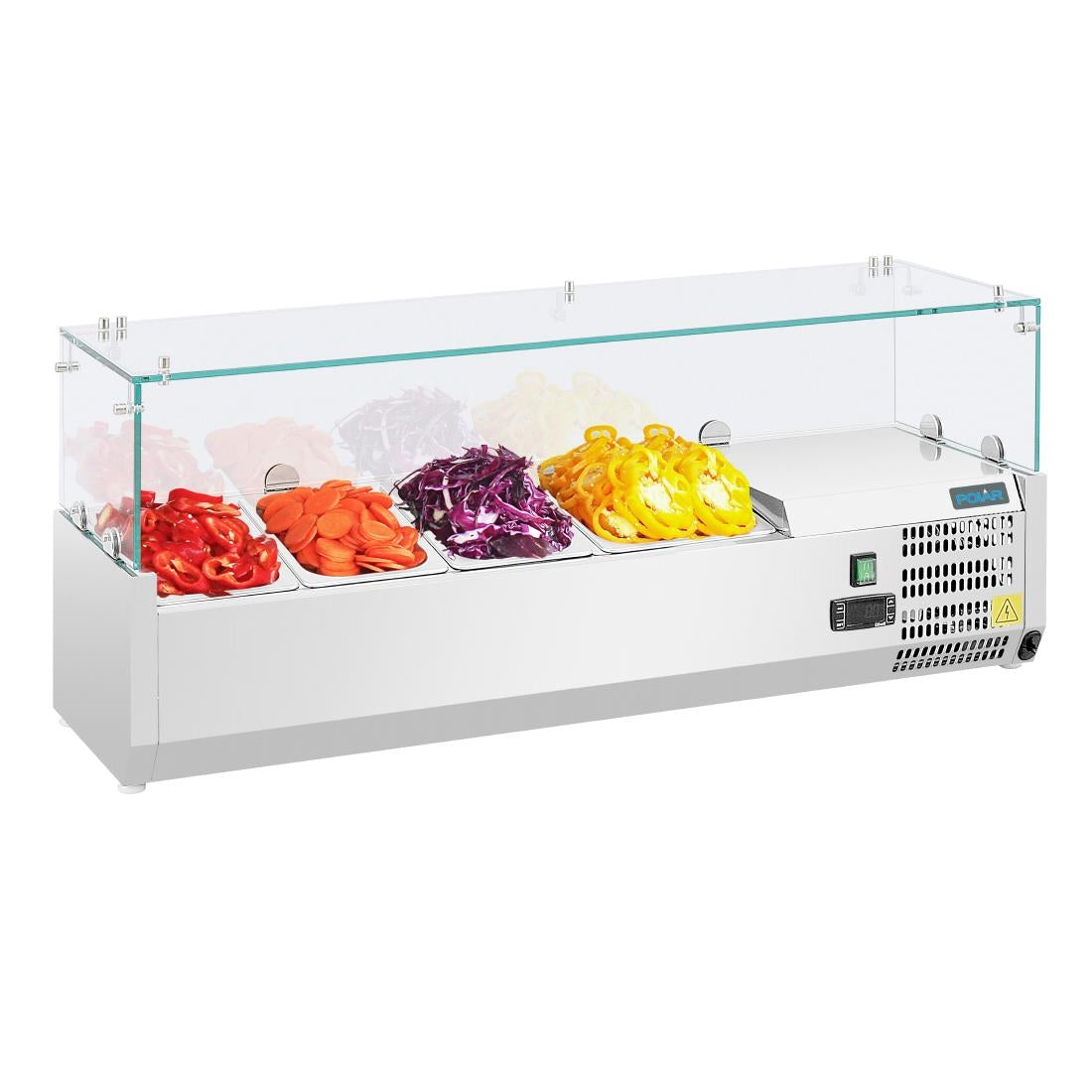 GD875 Polar G-serie opzetkoelvitrine 3x GN 1/3 en 1x GN 1/2