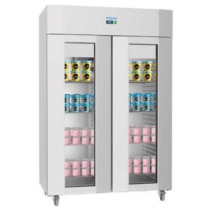 UA043 Polar U-Series Energiezuinig Reeks Dubbeldeurs Staand Vriesvak