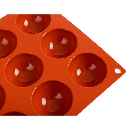 N936 Pavoni Formaflex siliconen bakvorm 15 halve bollen