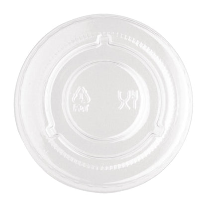 FP426 Fiesta Recyclable PET deksels voor bagasse sausbakjes (1000 stuks)