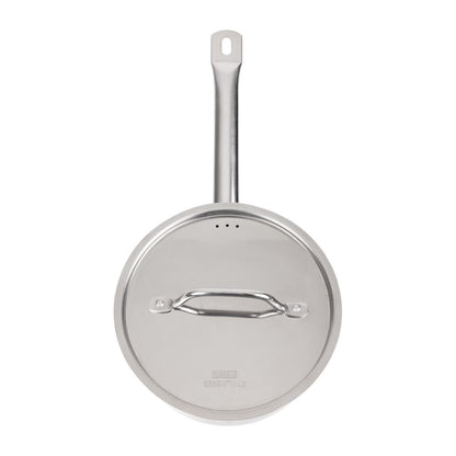 DF671 Nisbets Essentials RVS inductie steelpan 3Ltr 20(Ø)cm inclusief deksel