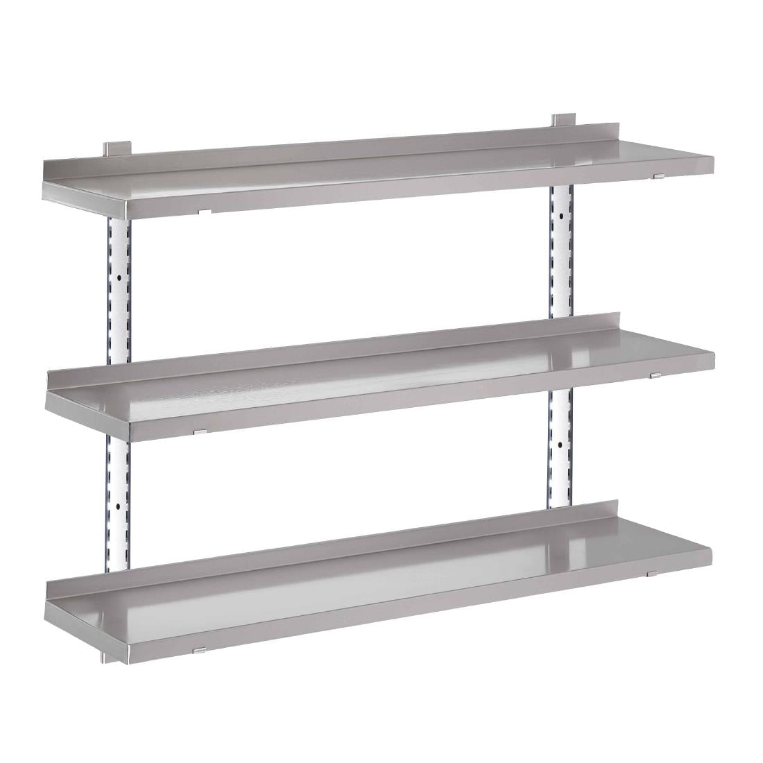 GN184 Gastro M RVS wandplank zonder steunen 120x40cm