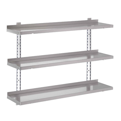 GN184 Gastro M RVS wandplank zonder steunen 120x40cm