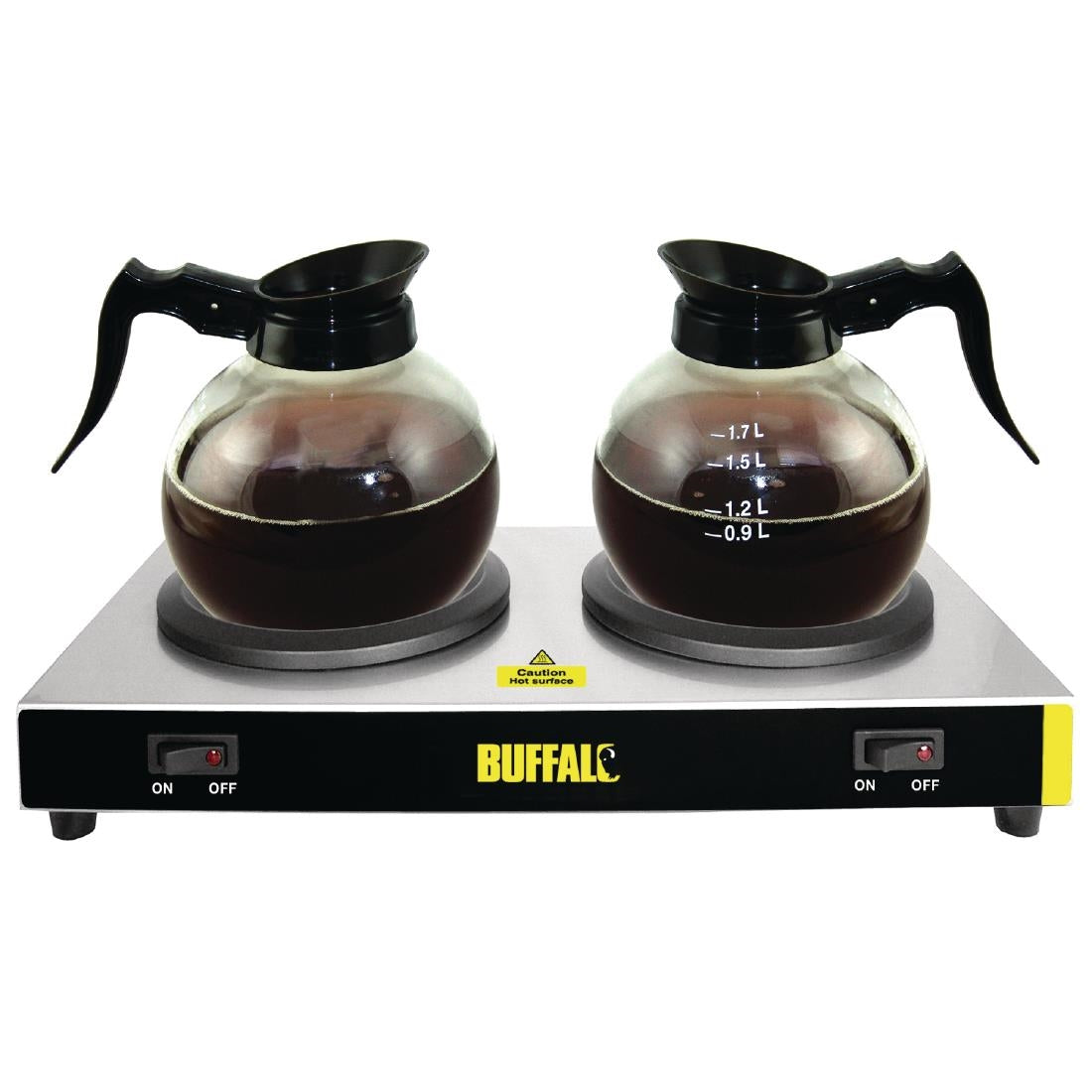 L413 Buffalo dubbele koffiekan warmhoudplaat