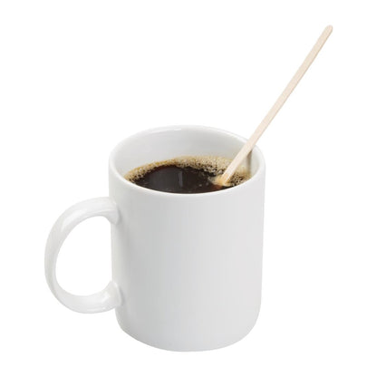 DK390 Fiesta Compostable biologisch afbreekbare houten roerstaafjes 19cm (1000 stuks)