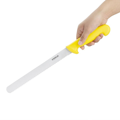 C810 Hygiplas gekarteld hammes 24.8cm geel
