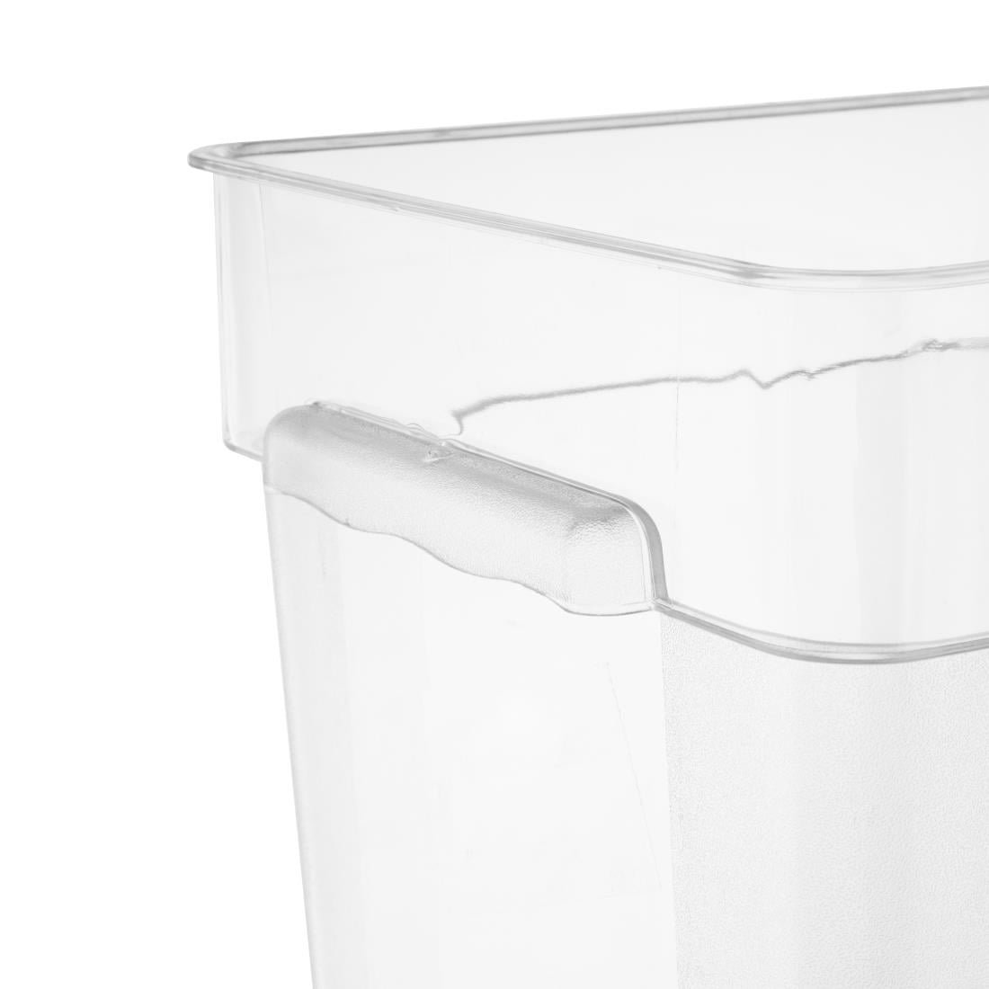 HY406 Hygiplas polycarbonaat vierkante opbergbak 20Ltr