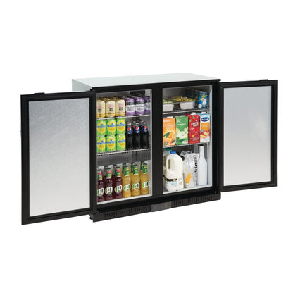 GL016 Polar G-serie 2-deurs barkoeling met blinde klapdeuren zwart 208L