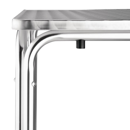 U505 Bolero stapelbare vierkante RVS tafel 70cm