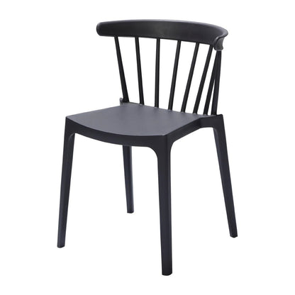 FT972 Windson polypropyleen stoelen antraciet (4 stuks)