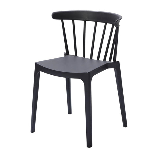 FT972 Windson polypropyleen stoelen antraciet (4 stuks)