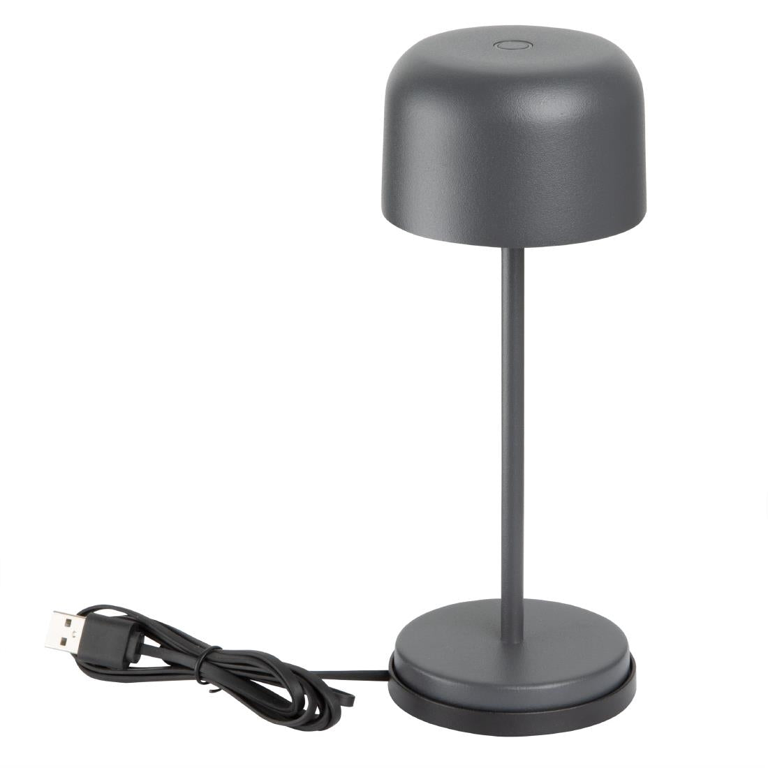 HZ203 Olympia Siena Tafellamp Ronde Koepel Grijs 200mm