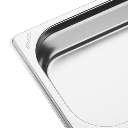 FU261 Vogue Roestvrijstalen Gastronorm 2/4 Bak 40mm