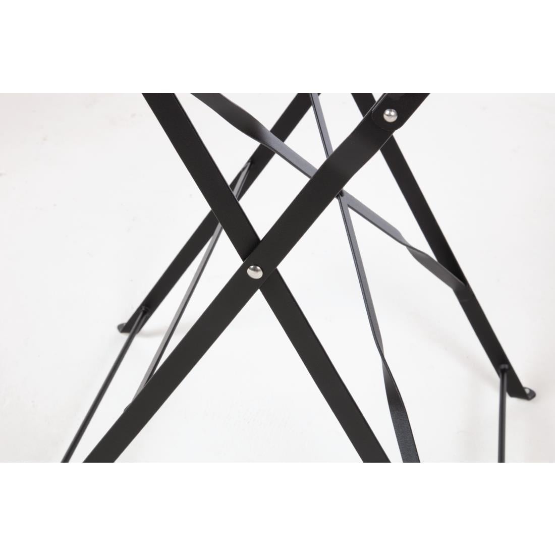 GH558 Bolero ronde stalen opklapbare tafel zwart 59,5cm