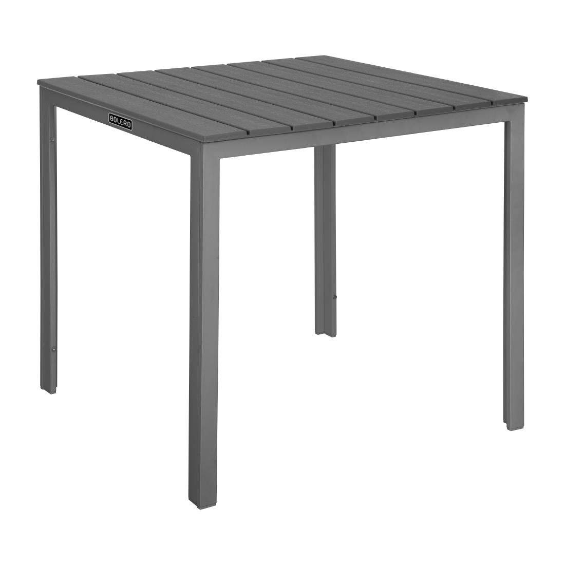 HZ021 Bolero Valletta Grijs Latten Tuin Tafel 780mm