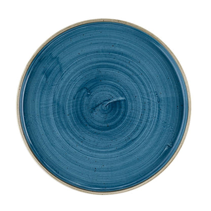 HR386 Churchill Stonecast Java Blue Bord Met Opstaande Rand 25.9cm (6 stuks)