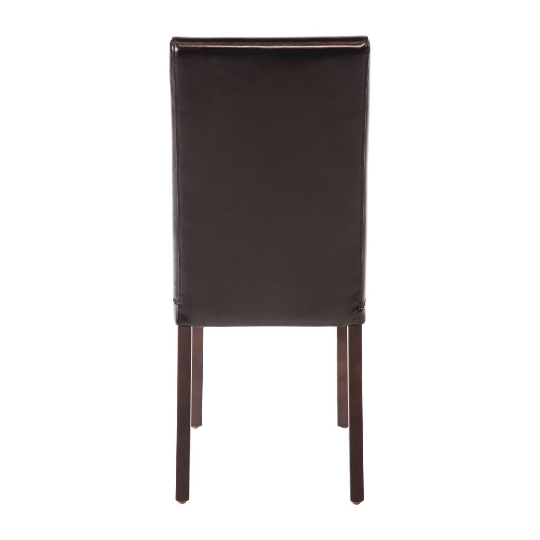 GF954 Bolero kunstlederen stoel zwart (2 stuks)