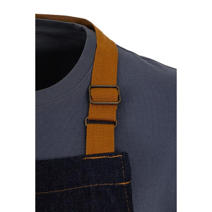 B980 Southside halterschort blauw denim